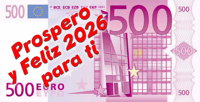 Deseos escritos en un billete de 500 euros.